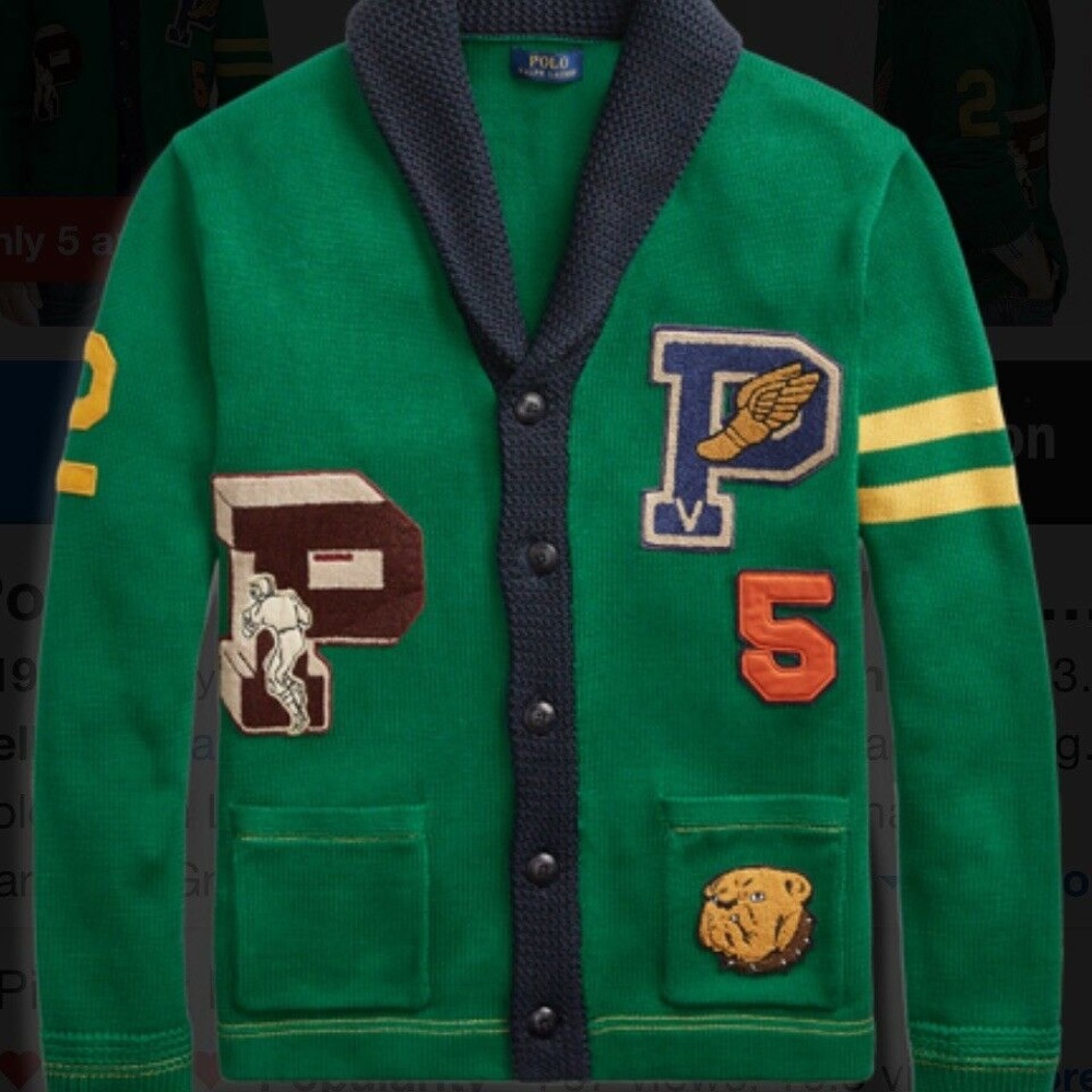 Polo Ralph Lauren P-Wing Patchwork Sweater [RARE]